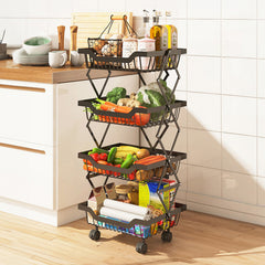 Cheston black storage rack - stylish and functional