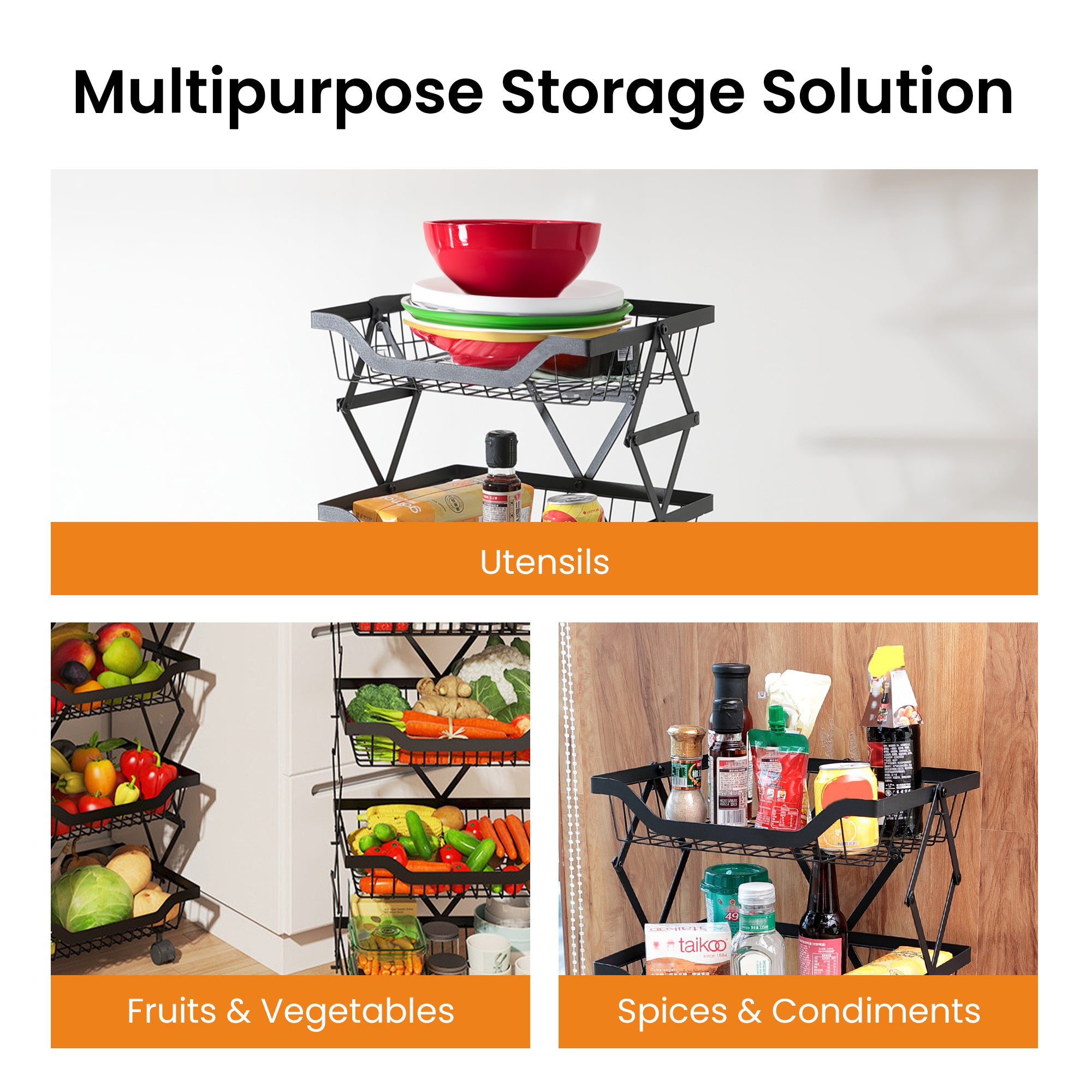 Cheston collapsible basket - great for small spaces
