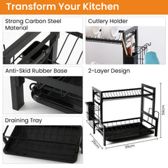 Cheston dish rack - organizer for kitchen tools