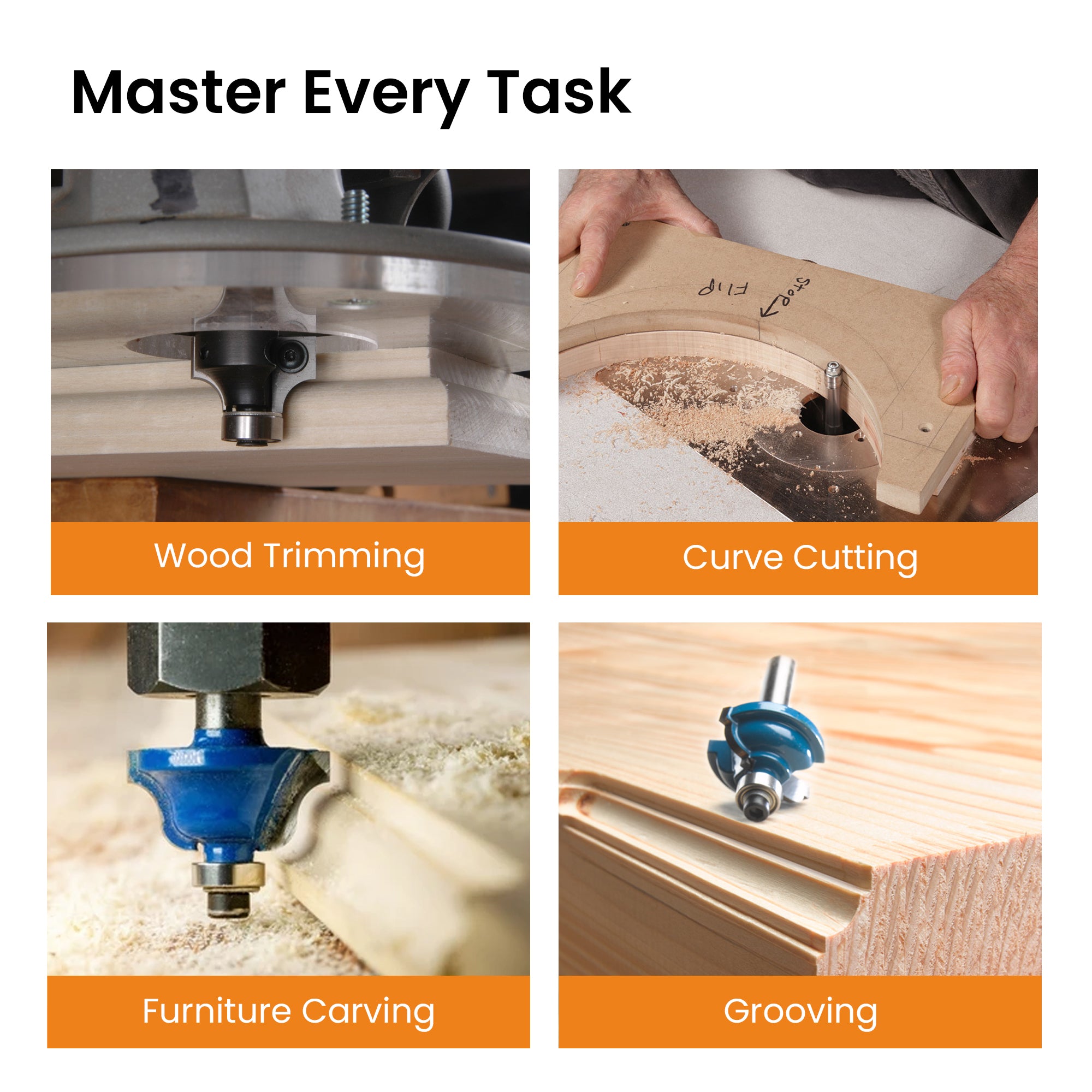 Cheston Router Bit Set - Essential for woodworkers