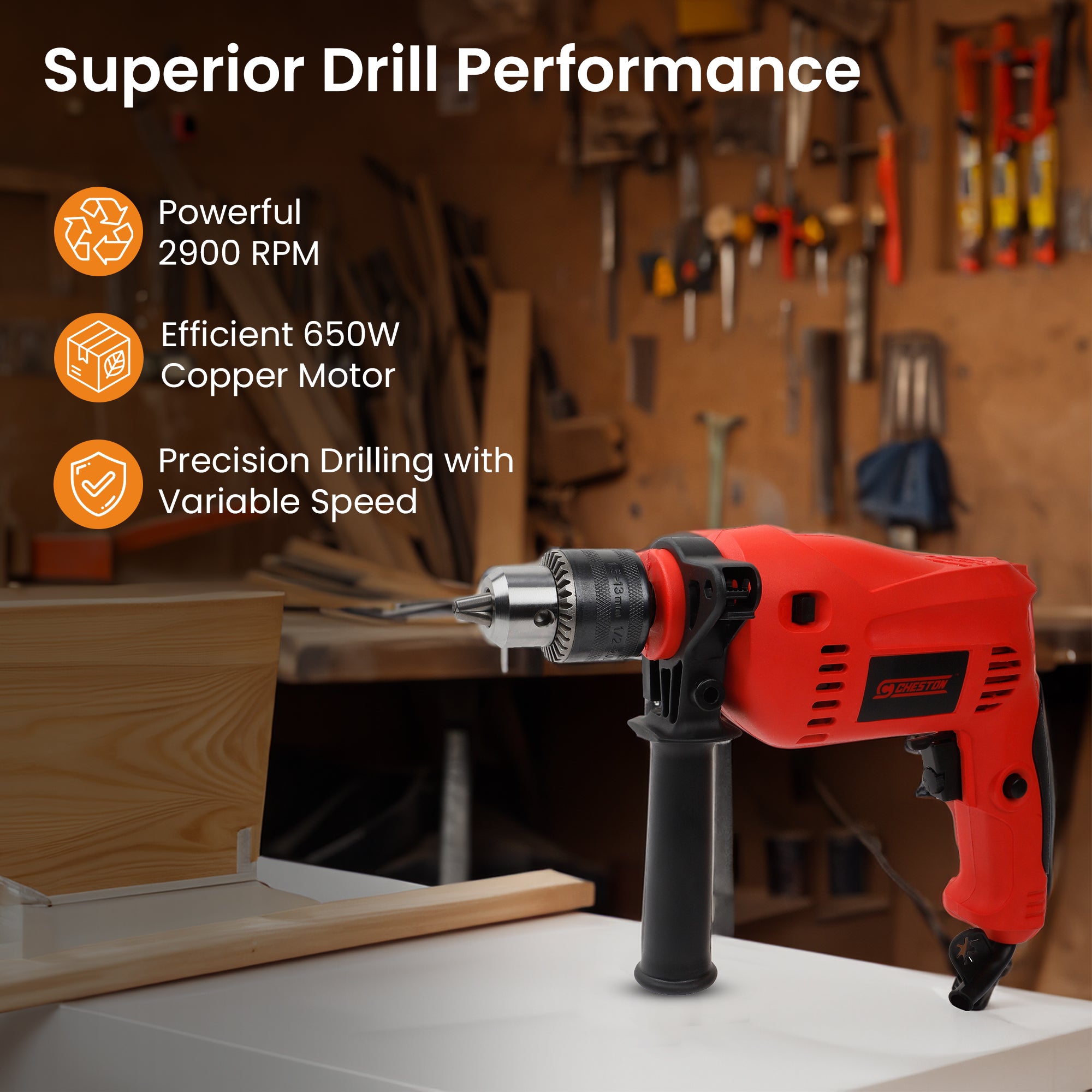 Cheston drill machine - versatile DIY tool