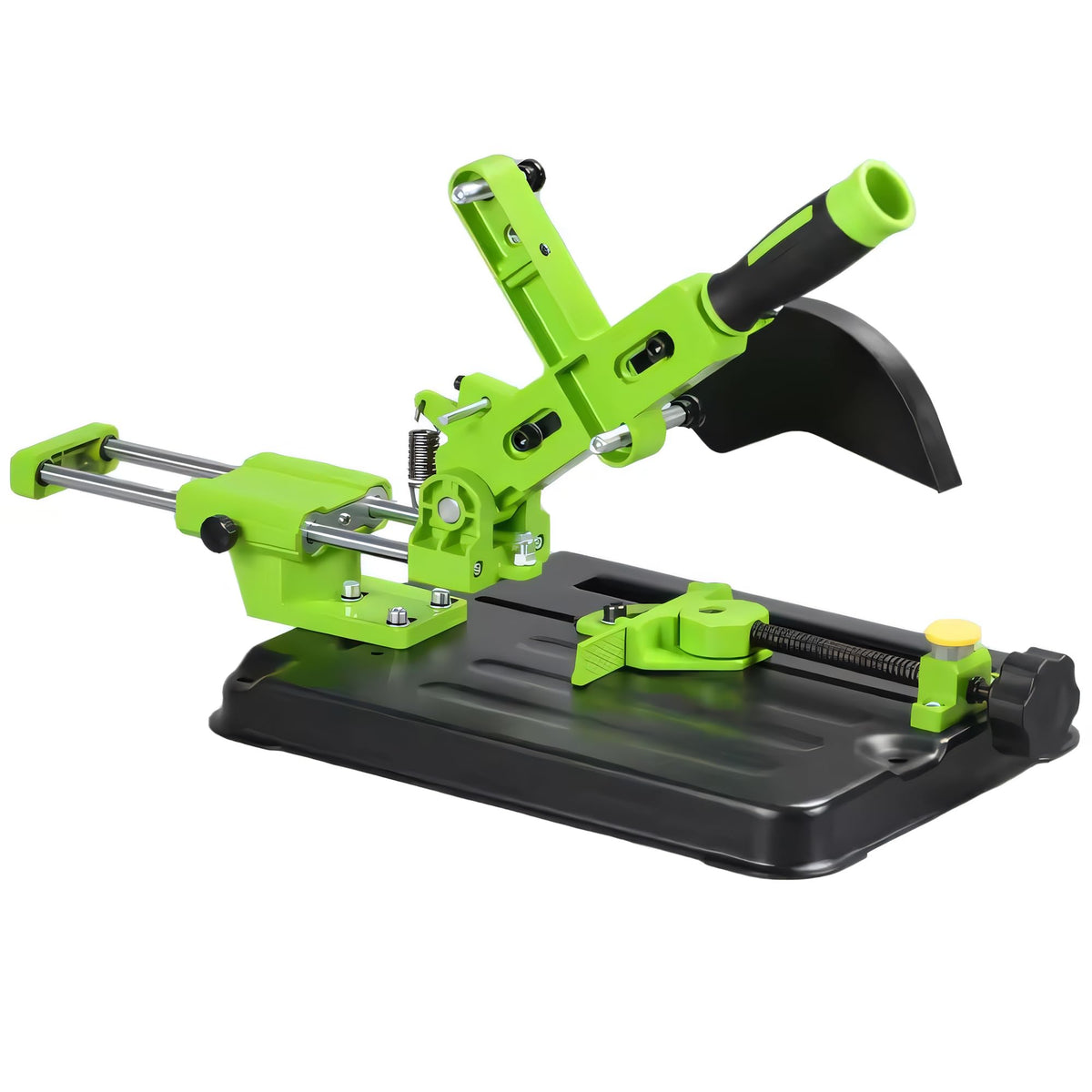 CHESTON Angle Grinder Sliding Stand | Bracket Universal Compatibility With 4" / 5" Grinding Cutting Machine | Multi-Functional Sliding Rod | Double Rail-Rod | Angle Grinder Machine - Green