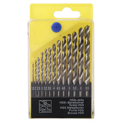 CHESTON Drill Bits Set 13 Piece| 1.5-6.5mm | Drill Bit Set For Drill Machine For Home Use |Carbide Speed Tips |Drill Bits Suitable For Stainless Steel, Aluminum | Concrete Drill Bit