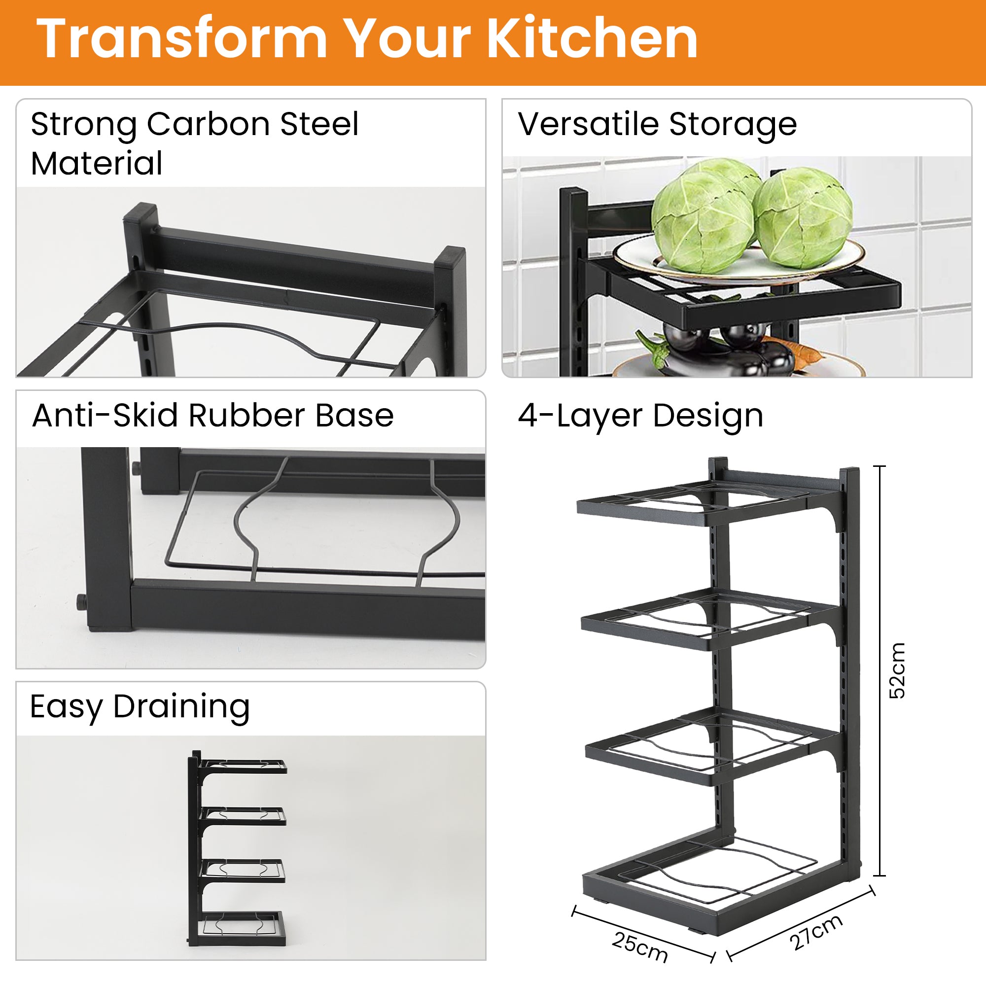 Cheston Collapsible Rack - Holding snacks