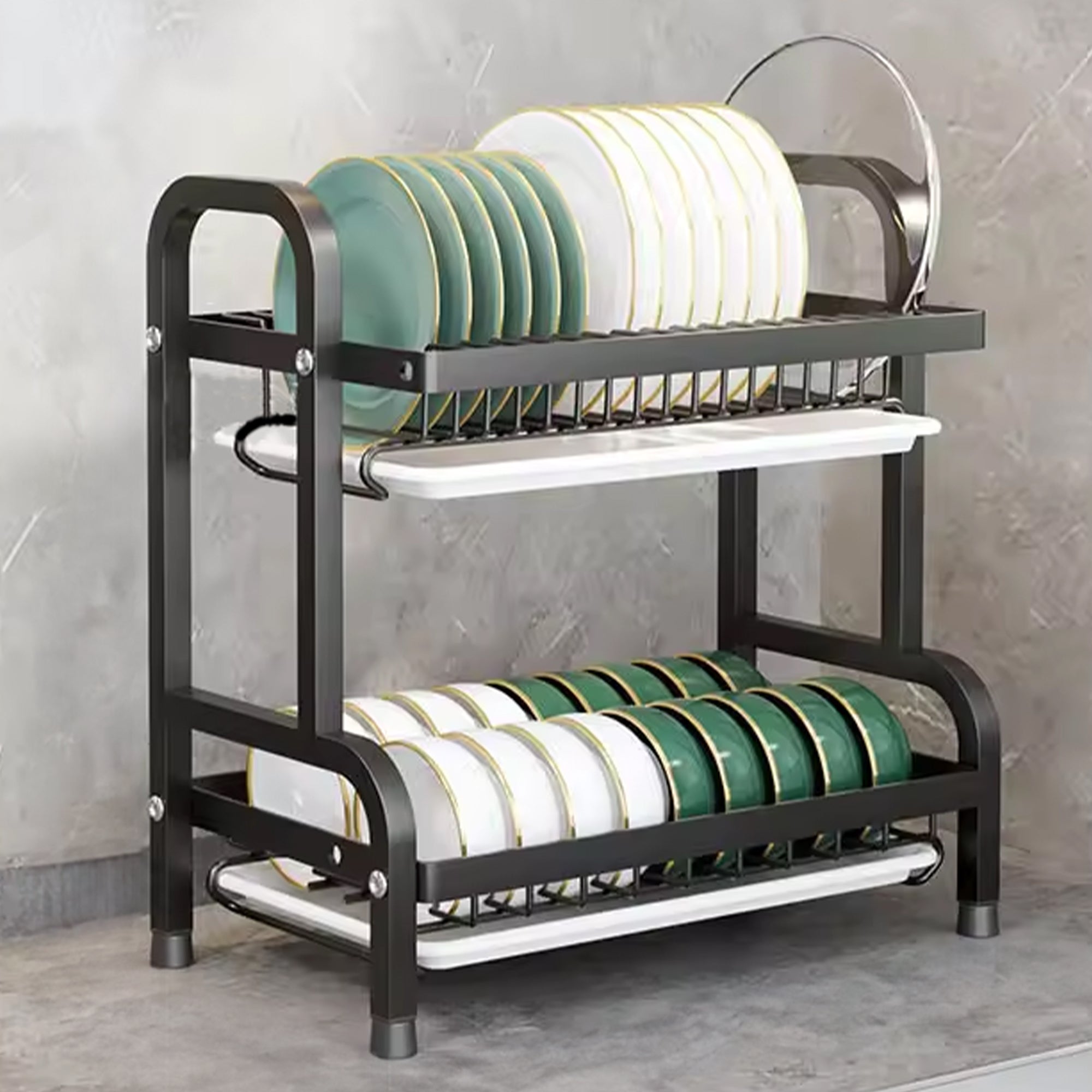 Cheston Kitchen Storage Rack - Multifunctional drying and storage