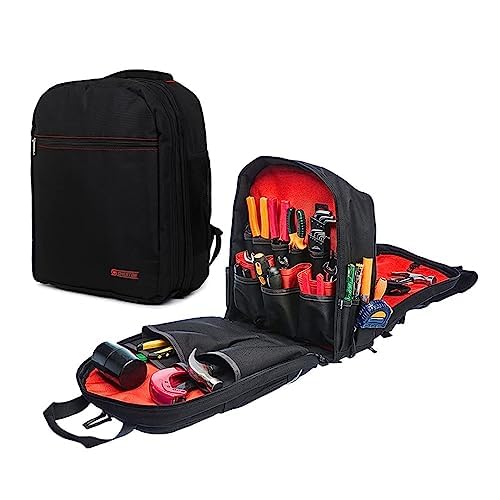 Cheston Tool Bag Large | Polyester Fabric with Multiple Compartments and Padded Handles for Carrying | For Professional Mechanic Plumber Electricians
