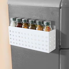 CHESTON Magnetic Storage & Magnetic Hooks - Durable Organizer for Metal Surfaces: Refrigerators, Microwaves, Metal Almirah (Set of 2)