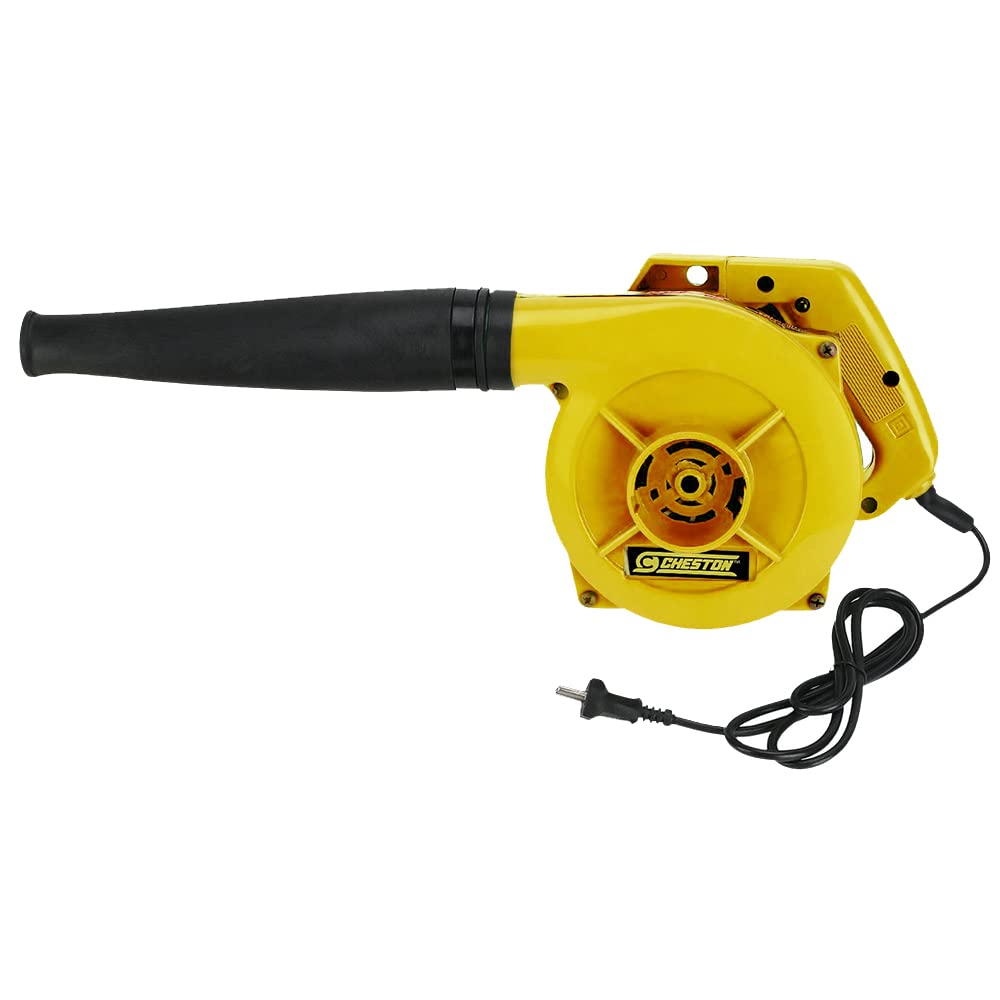 Cheston Electric Air Blower 500W Speed 17000 RPM 200V Dust Cleaner for Electrical Gadgets, Kitchen Appliances, Keyboard Cleaning (Yellow)