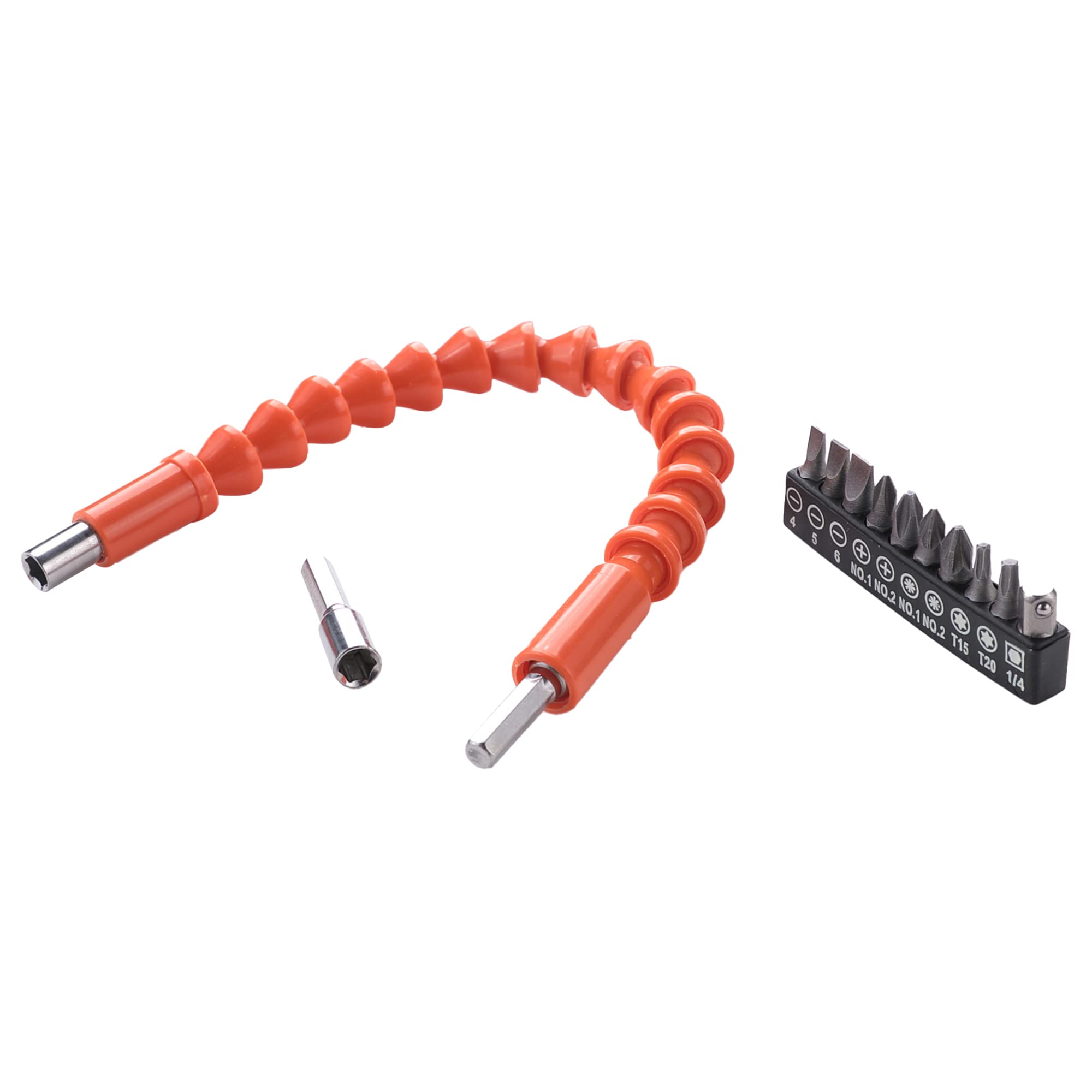 Cheston Flexible Drill Bit Extension Shaft with Screwdriver Bits