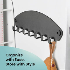 CHESTON Magnetic Fridge Hooks - Durable Organizer for Metal Surfaces: Refrigerators, Microwaves, Metal Almirah - Load-Bearing 5kg - Ideal for Cutlery, Utensils & Clothes