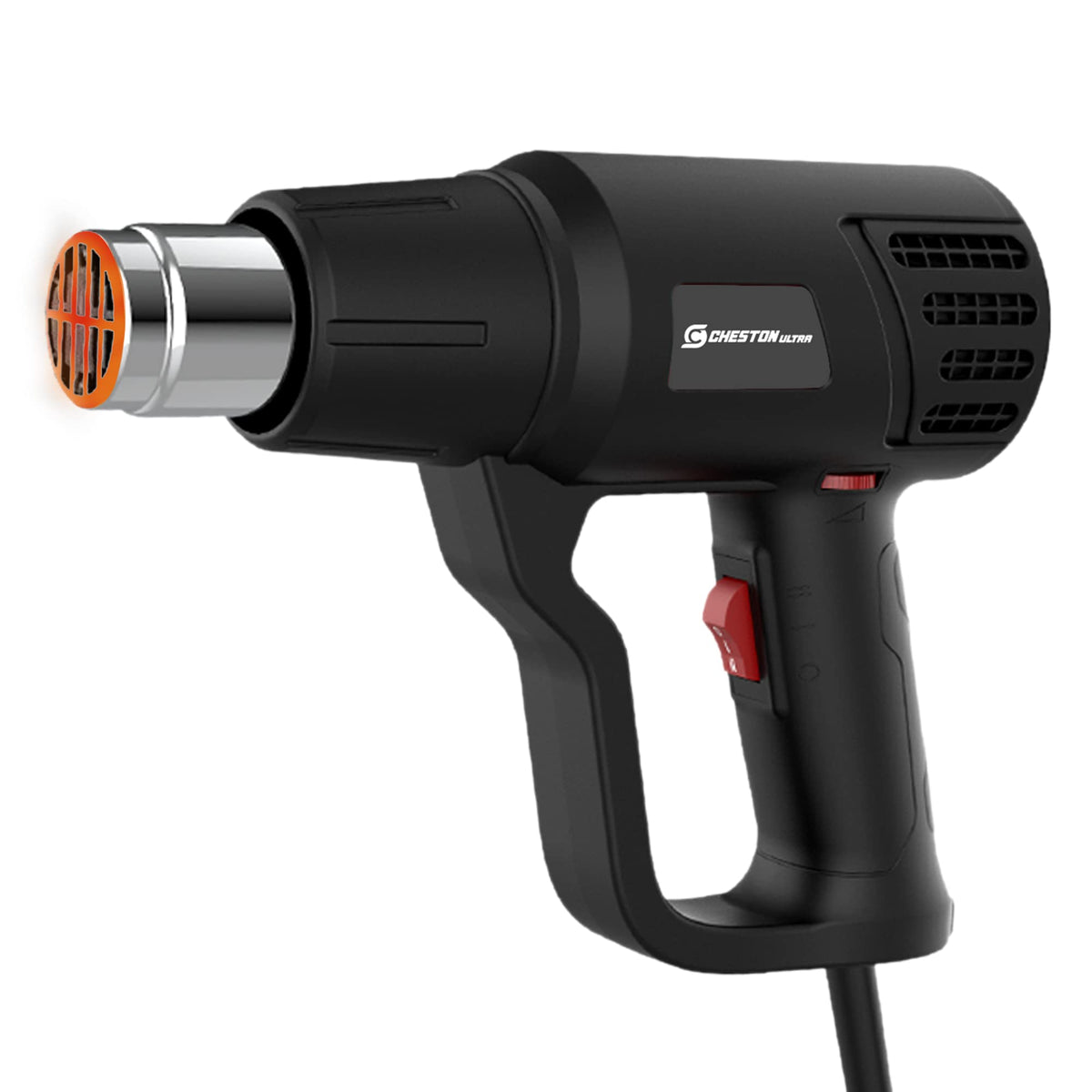 Cheston Ultra 2000W Heat Gun | Dual Air Flow Control Ranging from 300-500L/min & Variable Temp from 350°C-550°C I Hot Air Gun with for Crafts, Shrink Wrapping, Stripping Paint