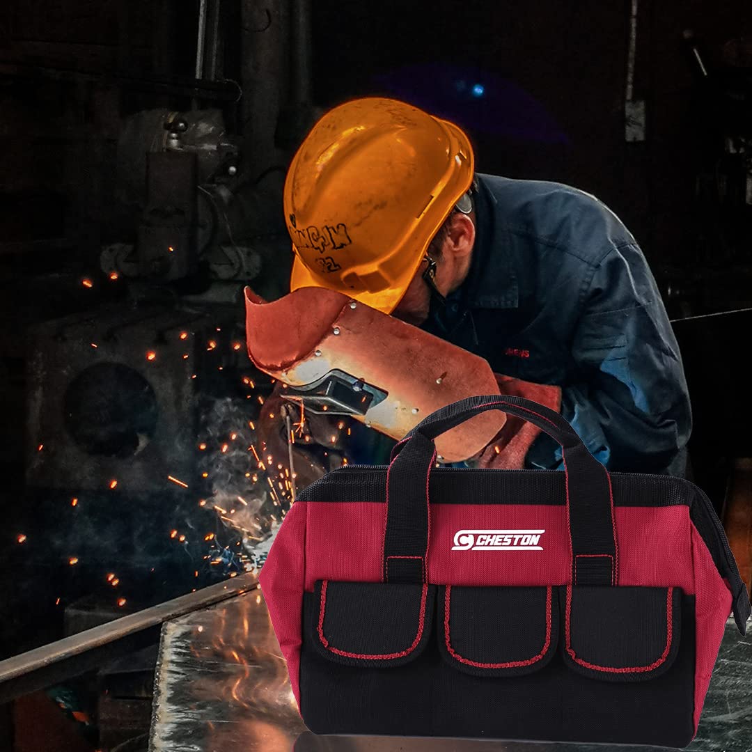 CRAFTSMAN VERSASTACK Red/Black Polyester 17-in Zippered Tool Bag in the Tool  Bags department at Lowes.com