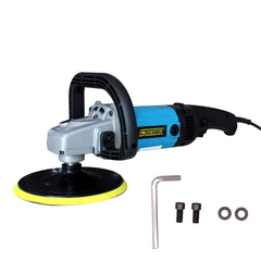 Cheston CH-CP180 1250W Electric Car Polisher with D-Handle & Rotary Foam Pad 3000 RPM with 180MM Disk Ideal for Cars, SUV, Boats & Tiles Polishing, Waxing