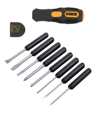 Cheston Screwdriver Set with Interchangeable Barsblades 8pc Screwdriver for home Long Blades Repair Sturdy & Compact Kit for Fixing Electronics, Laptops, Machines PC | Multipurpose Hand Tool Kit