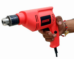 Cheston 10mm Drill/Driver Machine 6104 Reversible Hammer Driver with 2Hss 2wood 2wall 2Screwdriver Variable Speed Screwdriver Keyless Chuck 400W, 2600-RPM Power Tools
