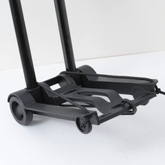 Cheston Folding Hand Trolley Cart With Wheels I Adjustable Pull Handle I Heavy Duty Utility Cart I Portable, Light Weight Platform Truck I Luggage Trolley for Goods Carrying I 50 Kg Loading I Iron+ABS