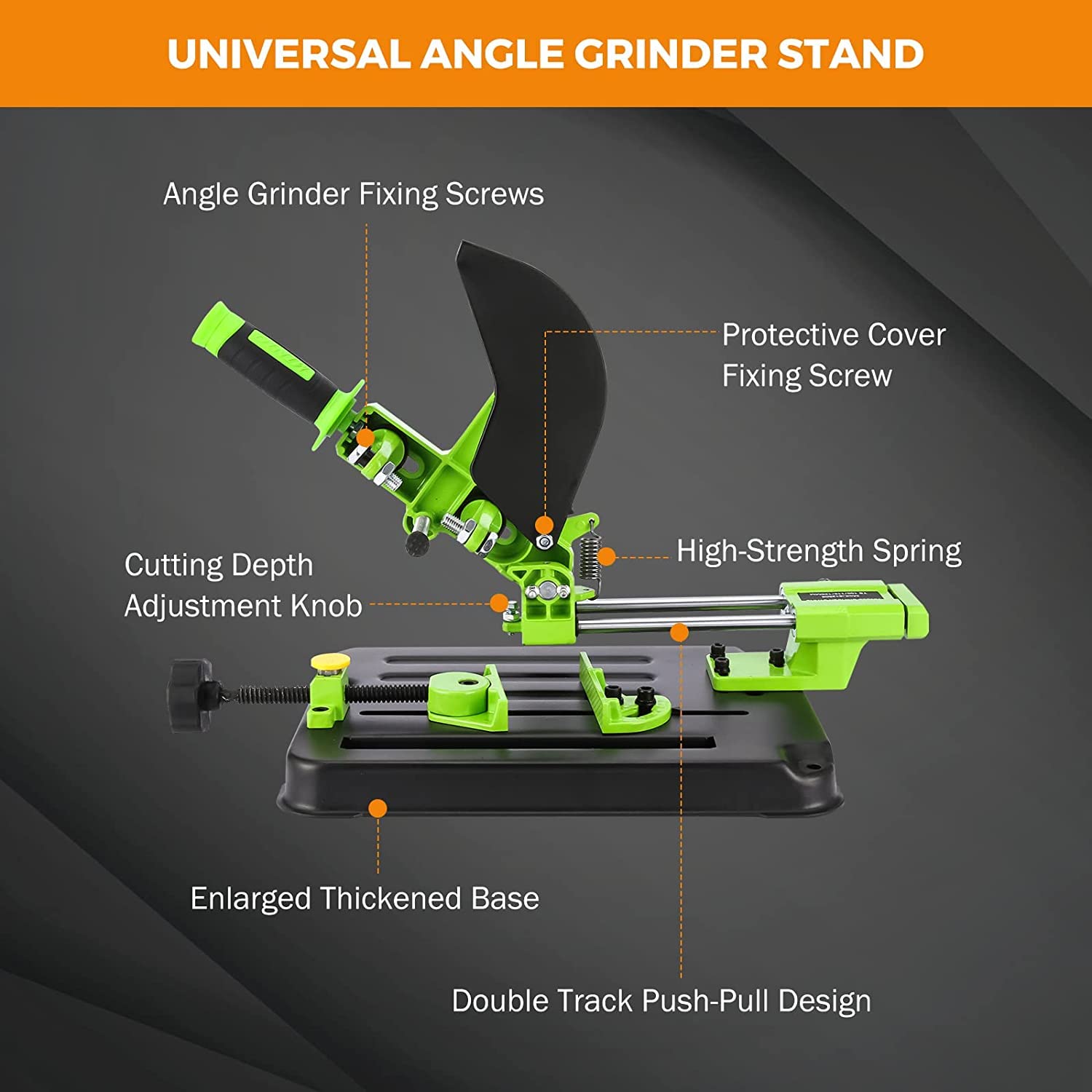 CHESTON Angle grinder sliding stand/Multi-functional sliding rod Bracket universal compatibility with 4” / 5” Grinding Cutting Machine.