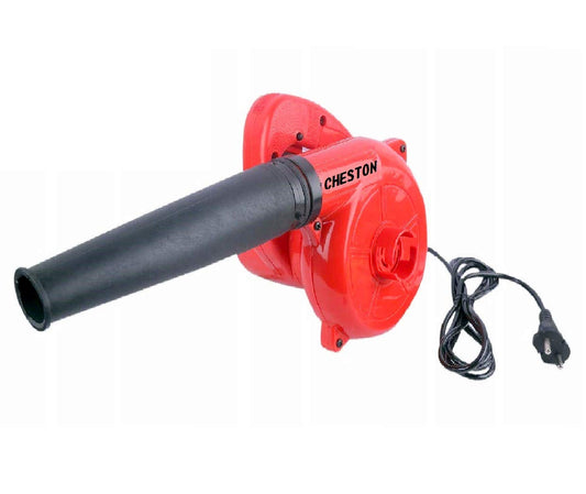Cheston 500W Electric Air Blower Speed 65 Miles/hr & 2.2m³/min Copper Armature 13000 RPM | Dust Cleaner for Floor AC Computer Car | Corded Cleaning Leaf Blower Machine (Red)