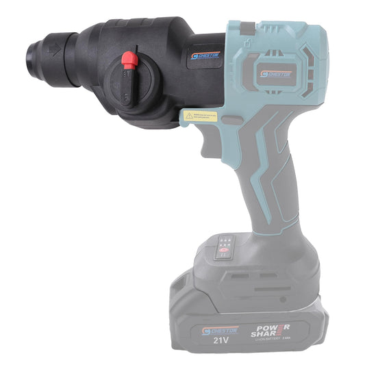 Cheston One 21V Rotary Hammmer Attachment Power Tool | 2000 RPM | SDS Chuck | Dual Modes for Drilling and Hammering with 5500BPM (Mainframe, Battery & Charger Not Included) (Rotary Hammer Attachment)