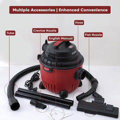 CHESTON Wet & Dry Vacuum Cleaner: 1200W Motor, 15L Capacity, HEPA Filter & Blower Function for Home, Office, Carpet, Car, Sofa Cleaning
