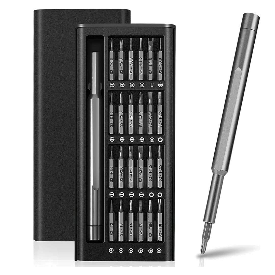 Cheston 24 In 1 Precision Screwdriver Set | Magnetic Sturdy & Compact Kit for Fixing Electronics, Laptops, Mobile Phones PC & Eye-Glasses Household Repair | Multipurpose Hand Tool Kit