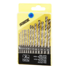 Cheston 13 pc HSS Metal Drill Bit Pack of 1 I Round Shank & Industrial Strength Carbide Tip for Metal, Stainless Steel, Aluminium & Hard Surface Drilling I (1.5mm-6.5mm) Compatible with Bosch, Black+Decker, Ibell Drill