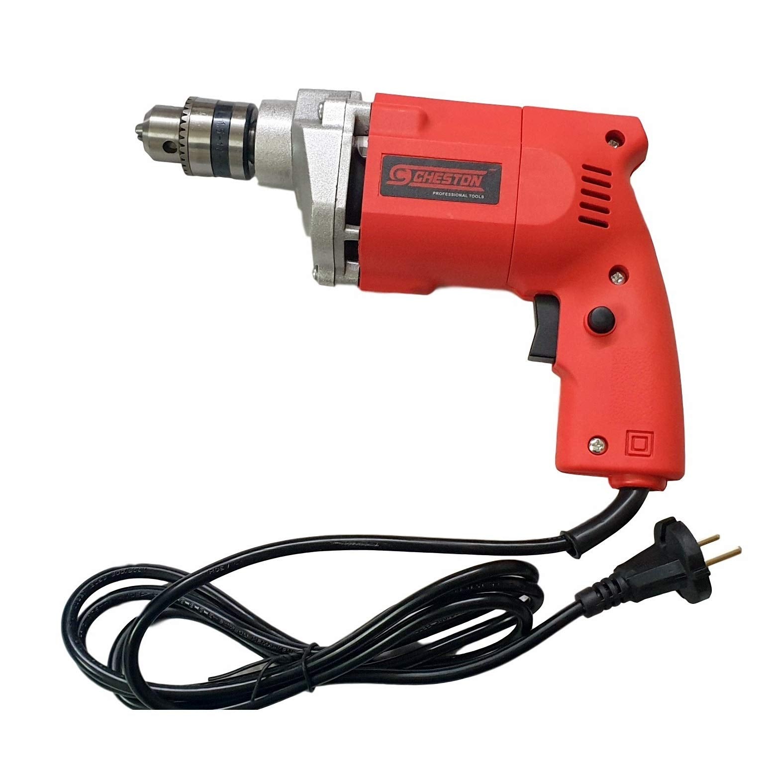 Cheston 10mm Powerful Drill Machine for Wall, Metal, Wood Drilling with 5 pcs Wall bits for Brick Wall Drilling
