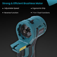 Cheston One 21V Brushless Mainframe Multi Power Tool - 7-in-1 Functions | Variable Speeds up to 24,000 RPM Multi Head Power tool (Battery & Charger Not Included) (Multi Head Power Tool)