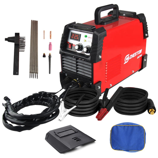 Cheston Ultra TIG/MMA Welding Machine 250A | Inverter IGBT GAS Welding Machine Hot Start Anti Stick Function with Welding Torch, Mask & Other Accessories Included | (2-in-1) 250A Welding Machine Tool