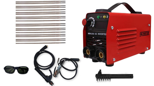 Cheston Inverter Welding Machine CH-WM (IGBT) 200A with All Accessories Cable Set, Welding Goggles, 20 Welding Rods with All accessories