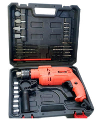 Cheston Electric Drill Machine & Screwdriver Kit 13mm Chuck Hammering, Forward, Reverse & Speed Control with Multiple Tools 650W (CHD-TZ004)