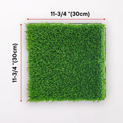 Cheston Tiles for Floor with Interlocking I Grass Floor Tiles I Weather & Water Resistant I Tiles for Garden, Balcony & Poolside I 12" X 12" Deck Tiles (Set of 18, Grass Deck Tile)