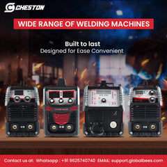 Cheston Ultra 250A Inverter Arc Welding Machine (MMA) LED Display Hot Start Welder Tool with Welding Mask, Welding Rods & Other Accessories for Steel, Iron, Aluminium, Copper & all other Metals