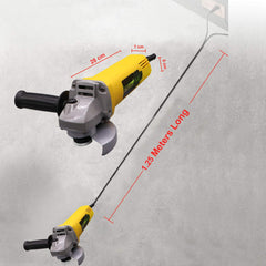 Cheston Angle Grinder for Grinding, Cutting, Polishing (4 inch/100mm), 850W Yellow Grinder Machine with Auxiliary Handle